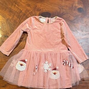 Mud Pie Pink Holiday Kids tutu dress 12-18 month